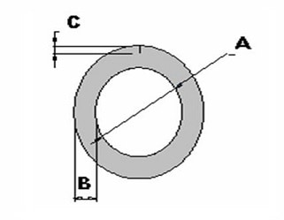 O Schuimprofiel - ⌀22 x 9mm x  200cm  (150 st)