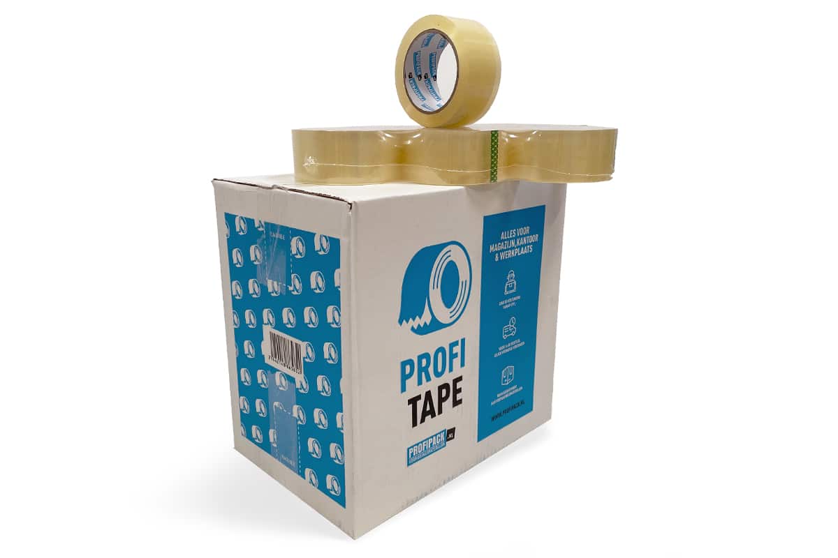 PP acryl tape transparant - 48mm x 66m