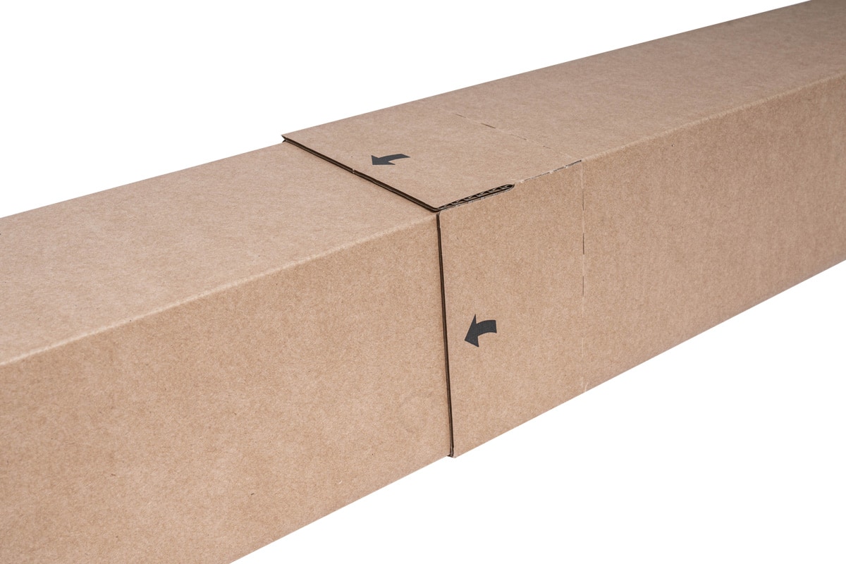 Vierkante kartonnen kokers XL - 860 x 201 x 201mm (10 st)