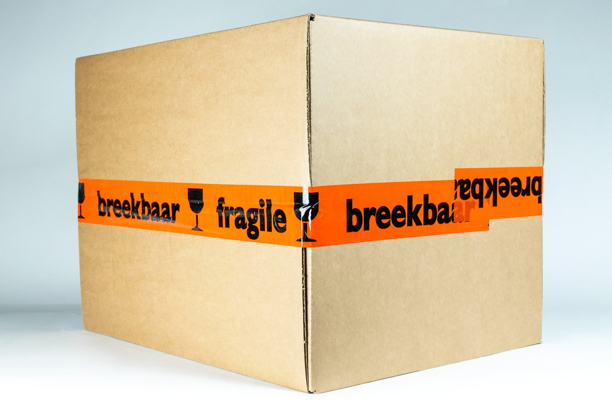 PVC waarschuwingstape 'breekbaar/fragile' oranje - 50mm x 66m