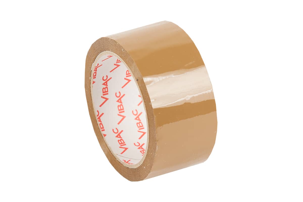 PP acryl tape bruin - 48mm x 66m