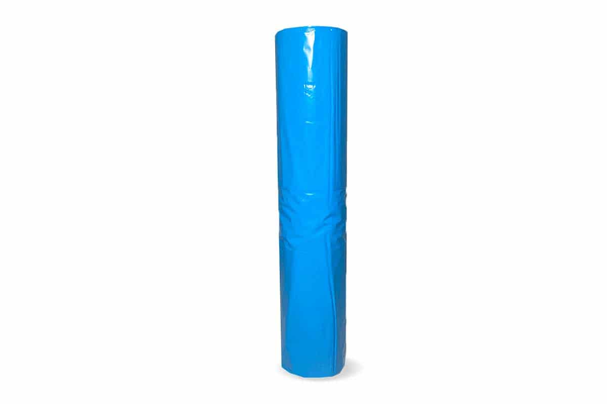 Plastic Europallethoes blauw 80 x 120 x 210cm x 65my (50 st)