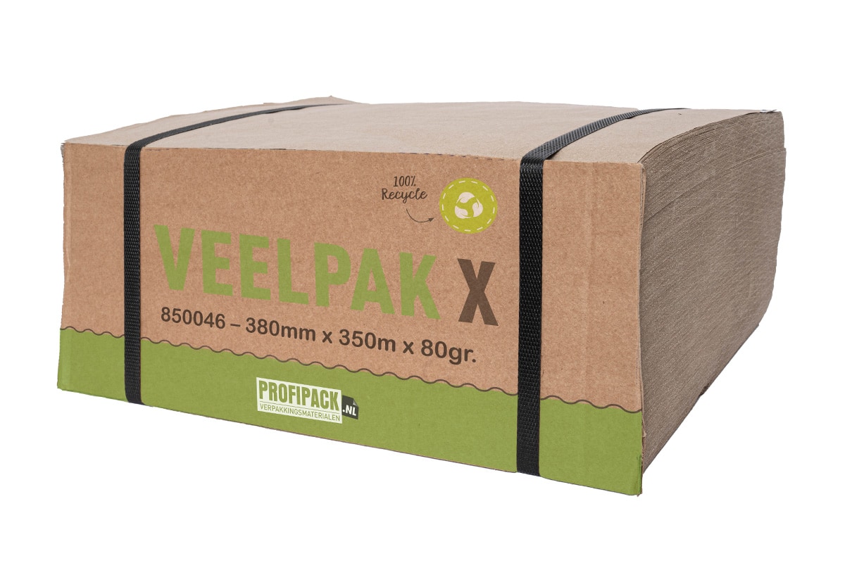 Veelpak X opvulpapier - 350mm x 350m x 80gr.