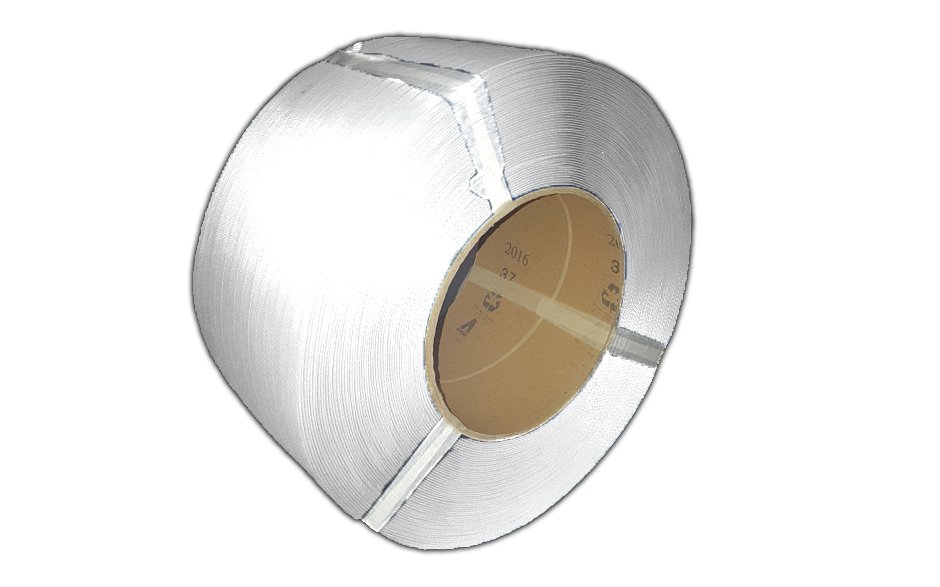 PP omsnoeringsband wit - 12mm x 3.000 m x 0,55mm (Kern 200)