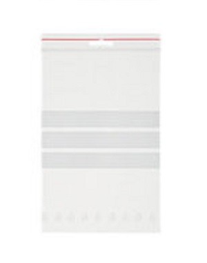 Gripzakken transparant met schrijfvlak - 40 x 60mm x 50my (1.000 st)