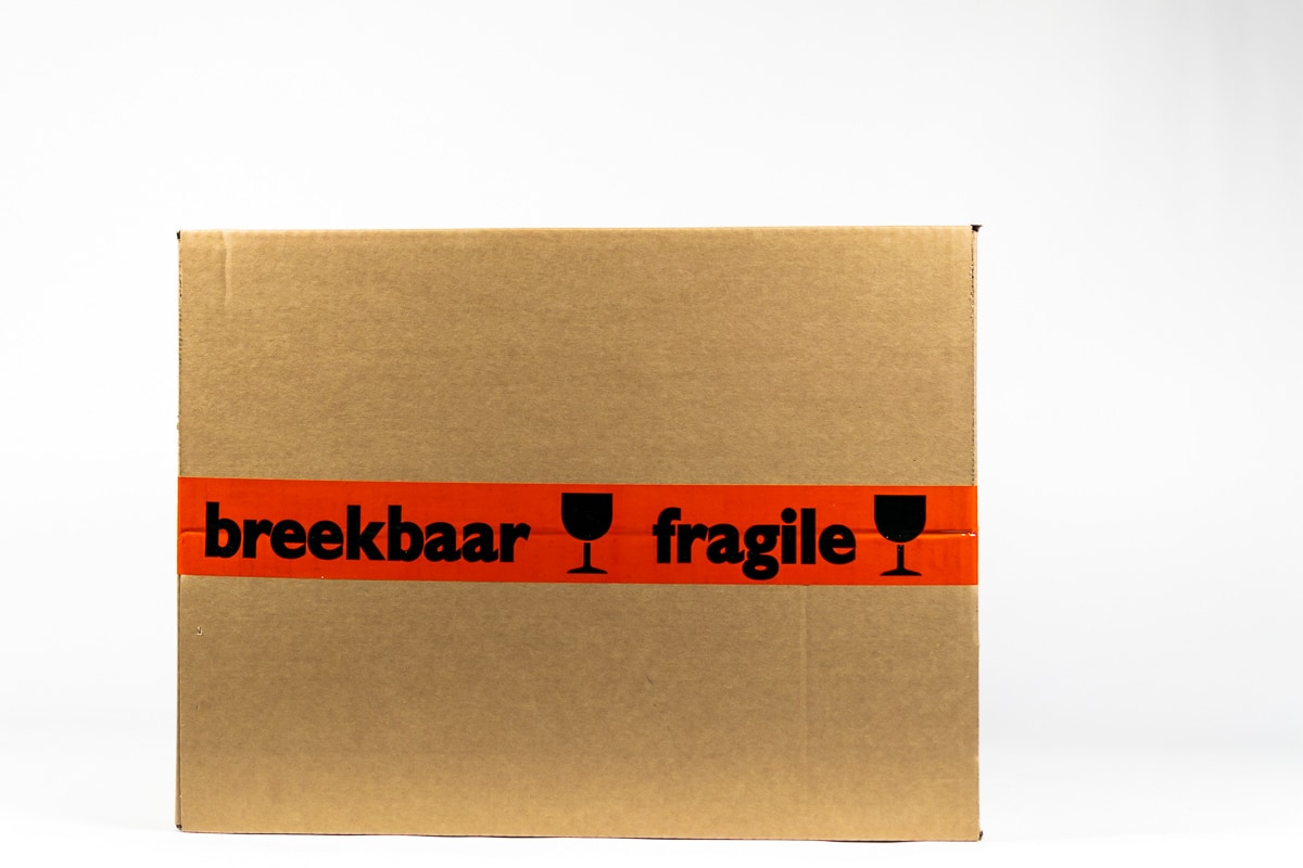 PVC waarschuwingstape 'breekbaar/fragile' oranje - 50mm x 66m