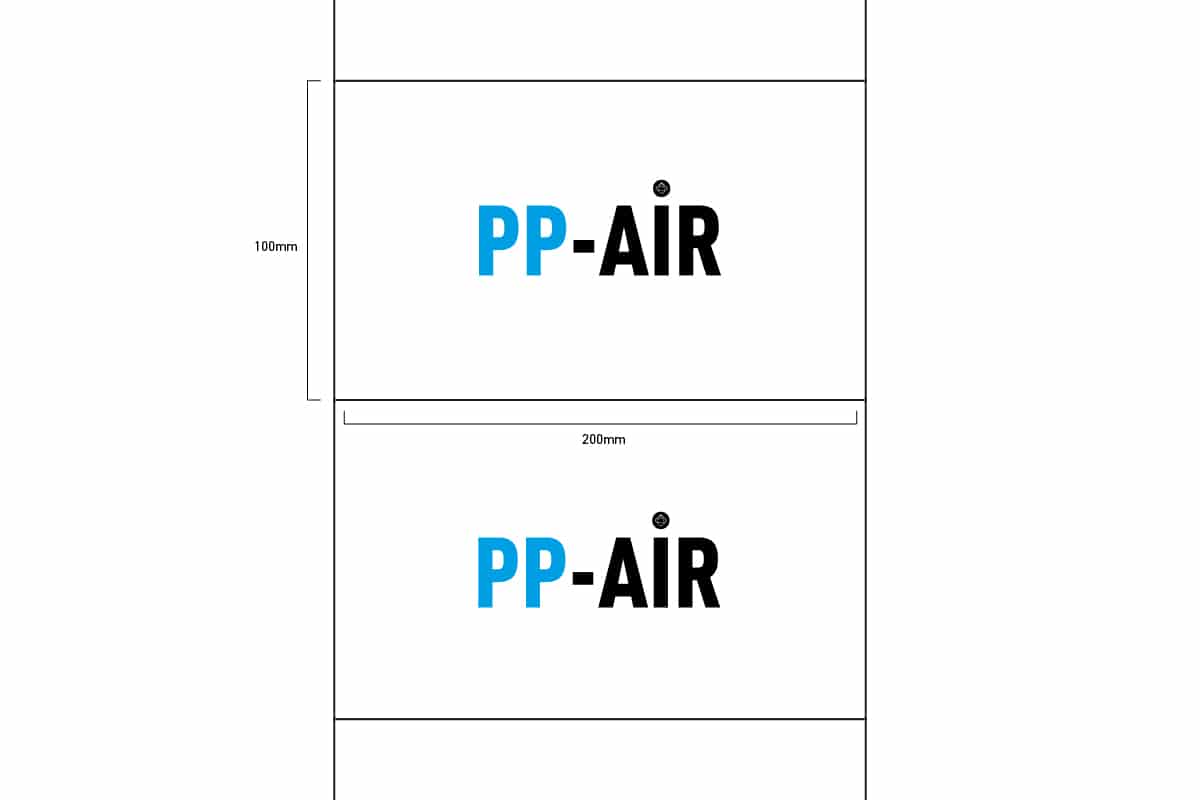 PP-air luchtzakjes folie ''Heavy duty'' - 100 x 200mm x 40my