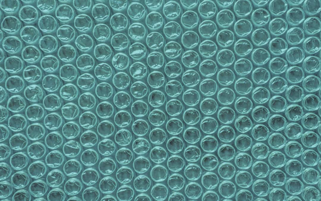 Noppenfolie ECO gerecycled groen - 50cm x 100m x 80my