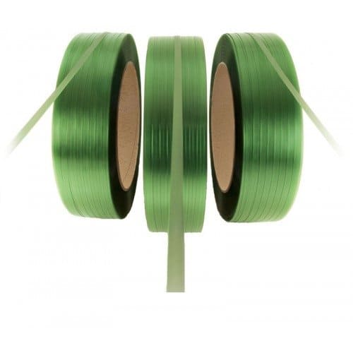 PET omsnoeringsband groen - 16mm x 1.500m x 0,90mm