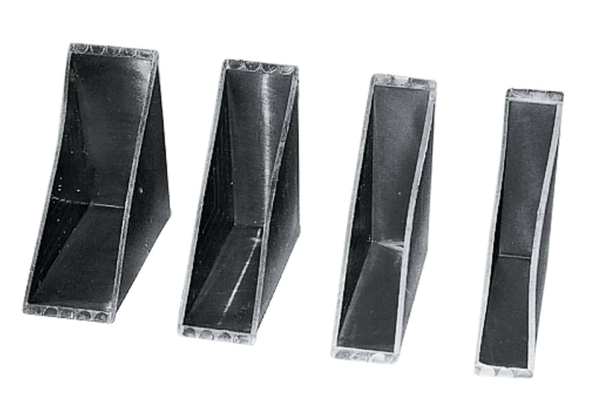 Kunststof glas beschermhoeken - 45 x 6,4 x 4mm (5.000 st)